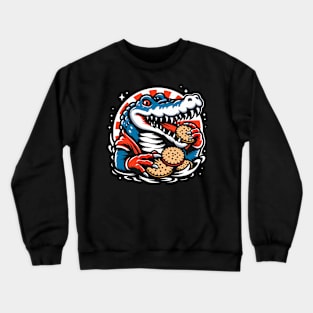 Crocodile-taste the biscuit Crewneck Sweatshirt